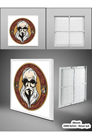 Harry Potter Logo  Avize, 60x60 kare modern çocuk odası avize, 60watt, led ışık, tavan lambası, YENİ