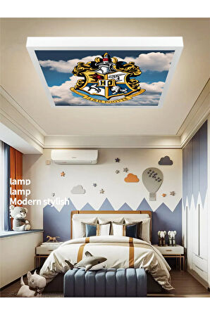 Harry Potter Avize, 60x60 kare led avize, 60watt, bEYAZ IŞIK, HOMOJEN AYDINLATMA, Yapay Zeka Tasarım