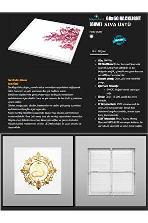 Gold Desenli Kare 60watt led aydınlatma, Yeni mesil modern led avize, Güçlü ışık tasarruflu lamba