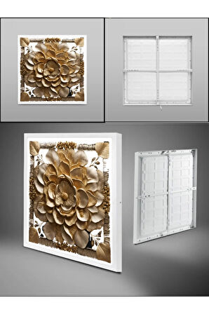Salon avize 60-watt-60x60-led-panel-gökyüzü-panel-led-lamba-sıva-üstü-led-armatür-Yapay zeka tasarım