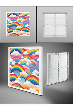 Modern Çocuk Odası Led Lamba, 60Watt göz yormayan ışık gücü, özel yapay zeka tasarımlı avize, 60x60