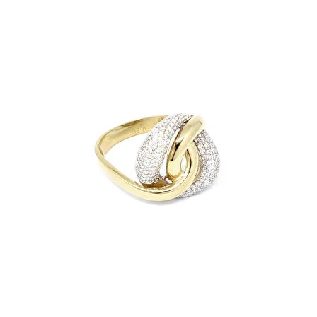 14 Ayar Swarovski Taşlı Fantezi Yüzük