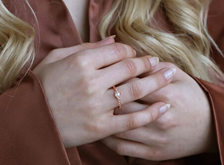 Altın Burgu İnci Yüzük