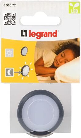 Legrand 50677 80837 LED Schuko Gece Lambası Adaptörü Siyah, 0,06 W, 240 V