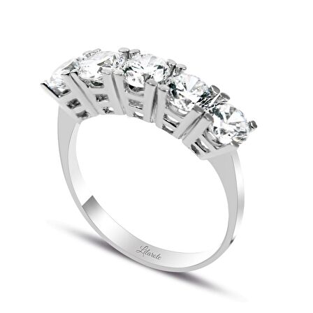 Beştaş Beyaz Altın Yüzük