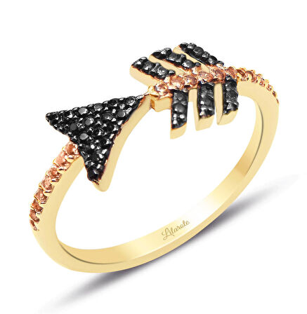 Aşk Oku Figürlü Altın Yüzük