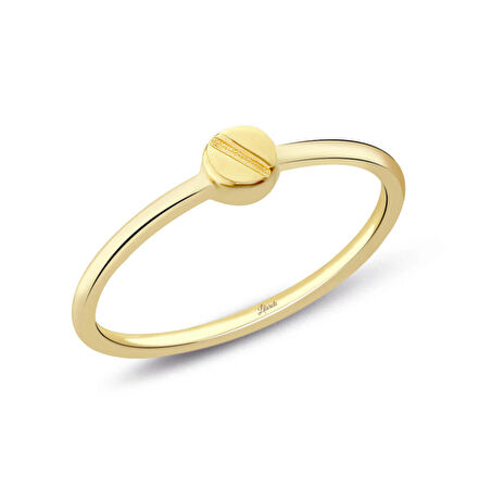 Vida Motifli Altın Yüzük