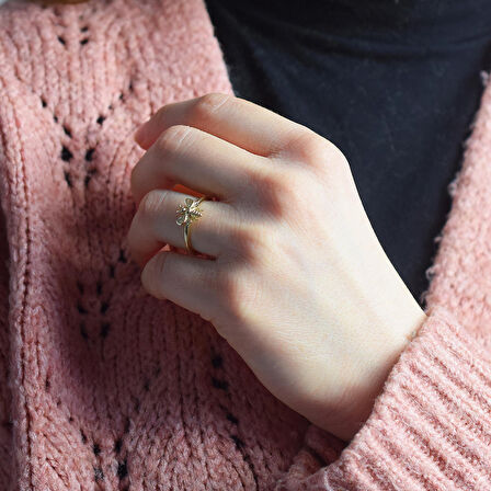 14 Ayar Altın Arı Yüzük