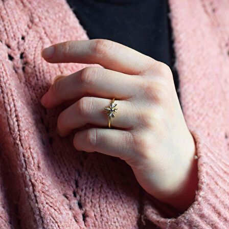 14 Ayar Altın Arı Yüzük