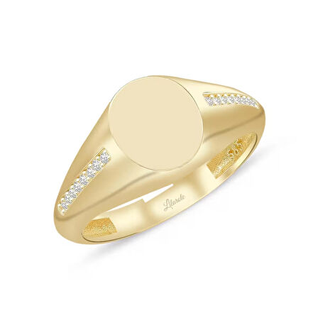 Kolu Taşlı Şovalye Altın Yüzük