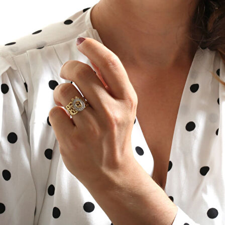 Altın Ö Harfi Yüzük (YZK0009)