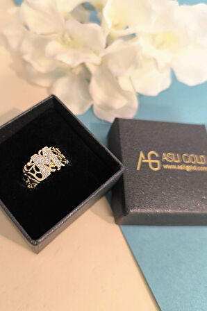 Altın M Harfi Yüzük (YZK0012)