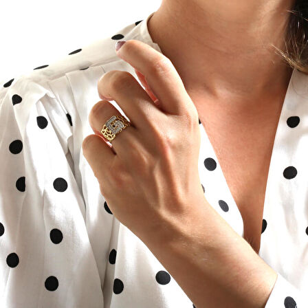 Altın G Harfi Yüzük  (YZK0019)