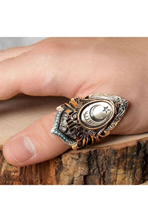 Sultan Serisi Ayarlanabilir Zihgir Gümüş Erkek Yüzük