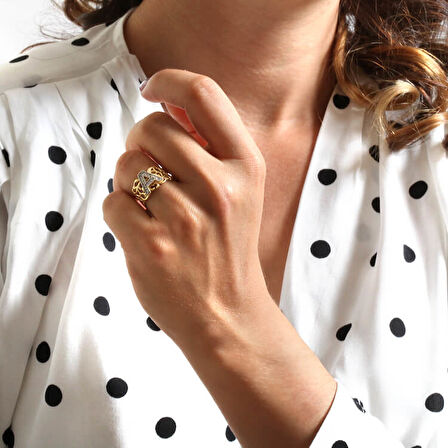 Altın A Harfi Yüzük (YZK0026)