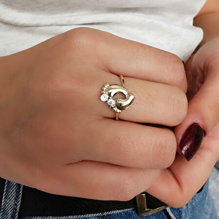 Bebek Ayağı Altın Yüzük (YZK0154)