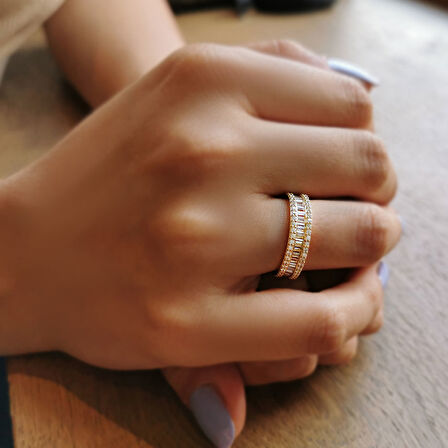 Altın Tamtur Baget Yüzük (YZK0223)