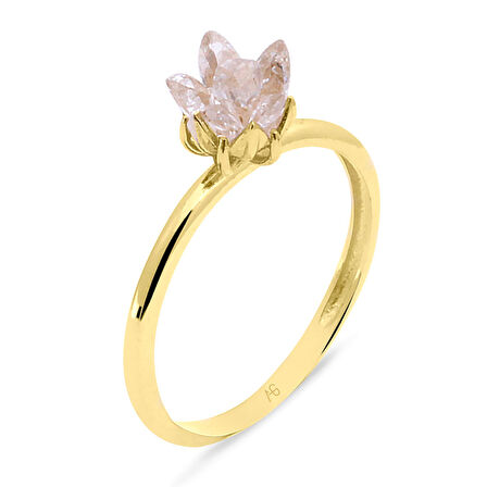 Taşlı Lotus Çiçeği Yüzük (YZK0250)