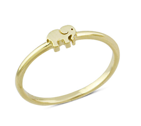 14 Ayar Altın Taşsız Fil Yüzük YZK183