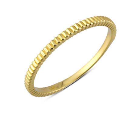 14 Ayar Altın Çizgili Yüzük YZK218