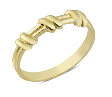 14 Ayar Altın Düğüm Yüzük YZK250