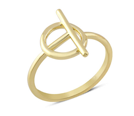 Harem Altın 14 Ayar Altın Geometrik Yüzük YZK275