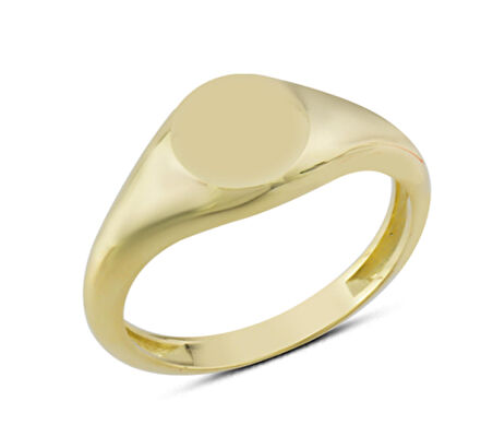 14 Ayar Taşsız Oval Yüzük YZK291