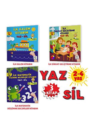 2-4 Yaş Evde Etkinlik Seti – Mucit Karınca Serisi Yaz-sil Kitaplar