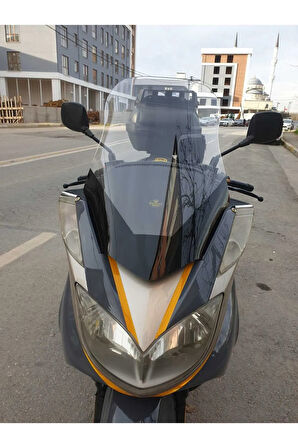 Yamaha Majesty 400 Ön cam 2005 2006 Model Yılı 68cm Şeffaf Renk 4mm Uzun Geniş Cam
