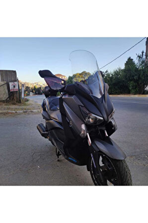 Yamaha Xmax 250 Ön cam 2014 2017 Model Yılı 58cm Şeffaf Renk 4mm Orta Boylu Cam