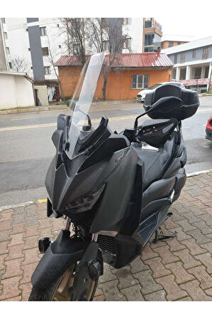 Yamaha Xmax 250 300 400 Ön cam 2018 2022 Model Yılı 65cm Şeffaf Renk 4mm Uzun Geniş Cam