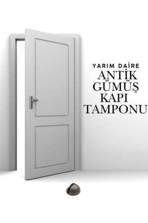 5 Adet Antik Gümüş Yarım Daire Yapışkanlı Kapı Tamponu Kapı Stoperi Metal Kapı Stopu Durdurucu