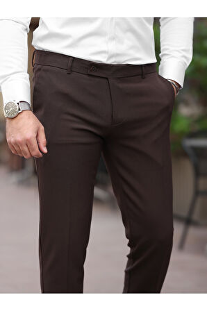 A Kalite Slim Fit Likralı Kumaş Pantolon