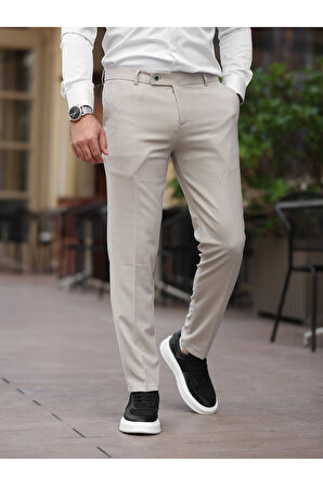 A Kalite Slim Fit Likralı Kumaş Pantolon