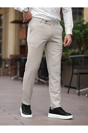 A Kalite Slim Fit Likralı Kumaş Pantolon