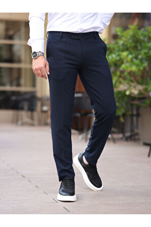 A Kalite Slim Fit Likralı Kumaş Pantolon