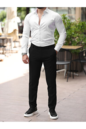 A Kalite Slim Fit Likralı Kumaş Pantolon