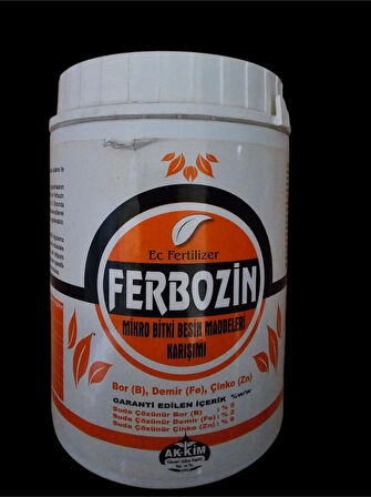 Micro Bitki Besin Karışımı Ferbozin Ec Fertilizer Şelatlı Çinko Bor Demir Gübre 1 Kg