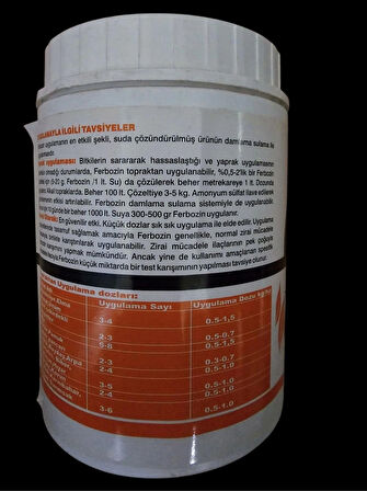 Micro Bitki Besin Karışımı Ferbozin Ec Fertilizer Şelatlı Çinko Bor Demir Gübre 1 Kg