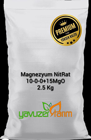 Magnezyum Nit-Rat (10-0-0+ 15 Mgo Magnezyum Gübre 2,5 kg