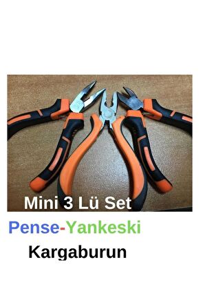 Yayke Mini Hobi Pense - Yan Keski - Kargaburun 3 Lü Set