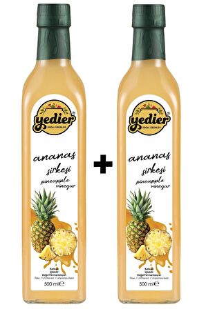 Yedier Ananas Sirkesi 500 Ml - 2'li Paket