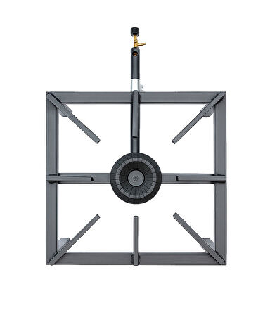 Yek Outdoor Yüksek Isılı Kare Volkan Ocak 40x40cm - Yer Ocağı 