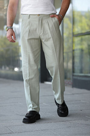 Yeni Sezon Baggy Keten Pantolon