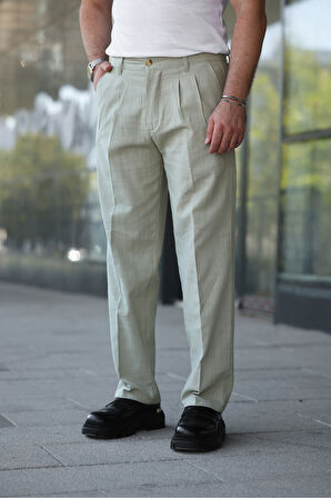 Yeni Sezon Baggy Keten Pantolon