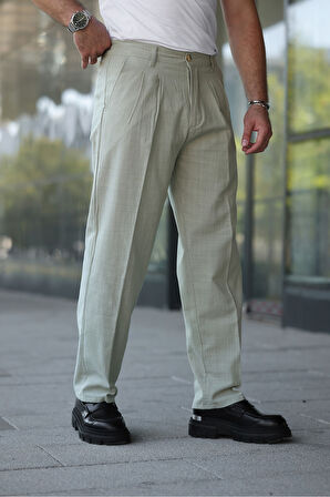 Yeni Sezon Baggy Keten Pantolon