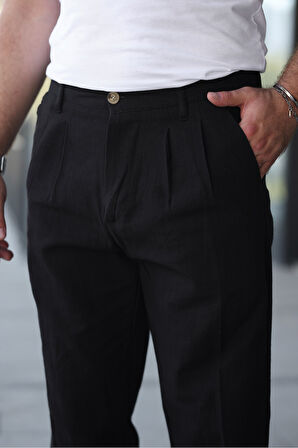 Yeni Sezon Baggy Keten Pantolon