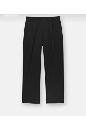 Basic Geniş Kalıp Kumaş Pantolon