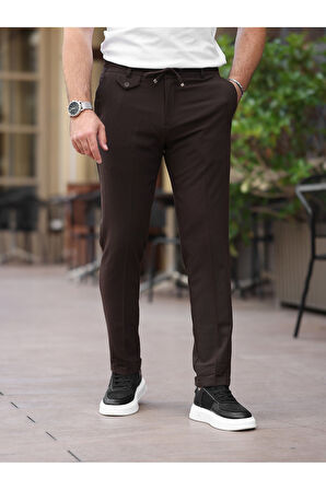 Ütü Gerektirmeyen Slim Fit Gofre Jogger