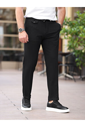 Ütü Gerektirmeyen Slim Fit Gofre Jogger